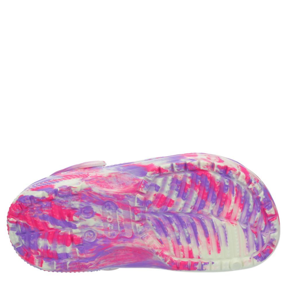 GIRLS LITTLE-BIG KID CLASSIC GLOW MARBLED CLOG