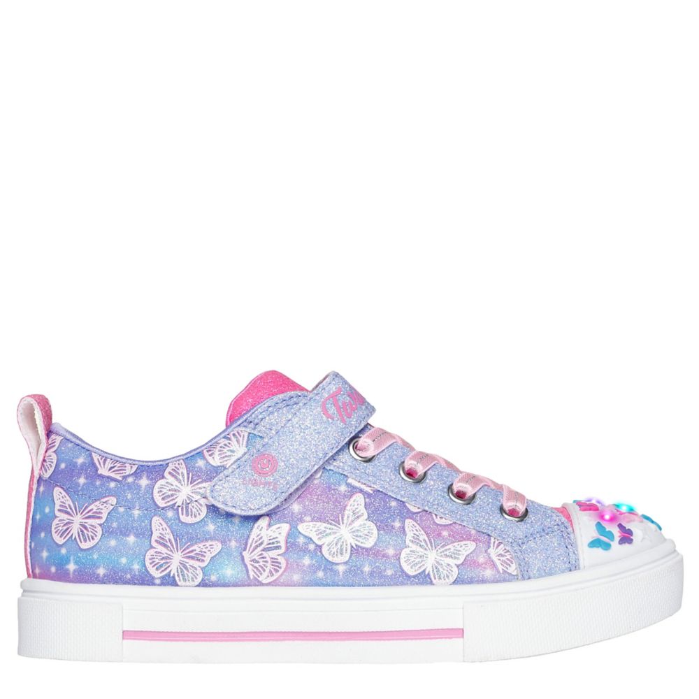 GIRLS TWINKLE SPARKS OMBRE FLUTTER LIGHT UP SNEAKER