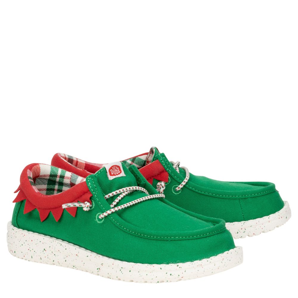 BOYS WALLY TODDLER HOLIDAY ELF SLIP ON SNEAKER