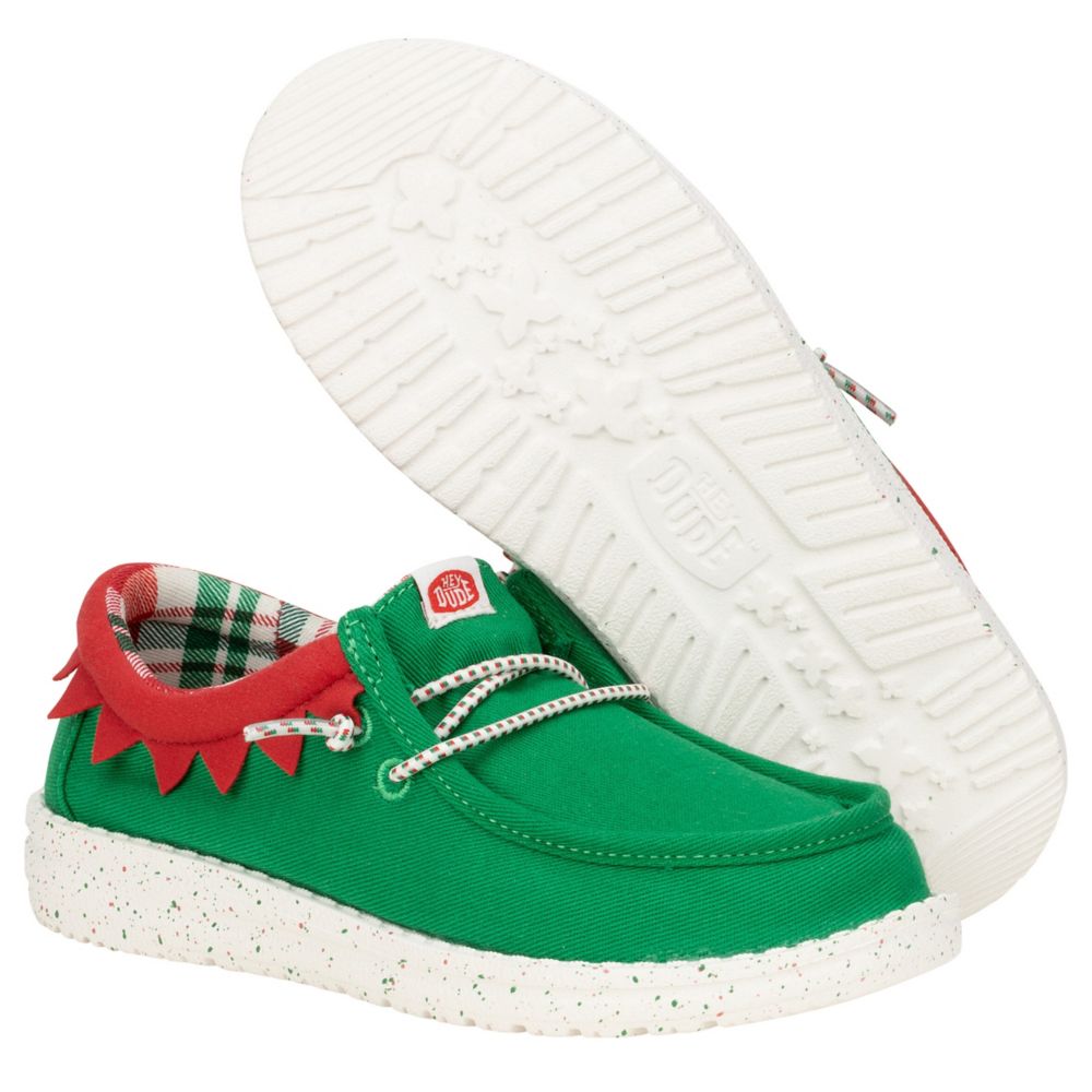 BOYS WALLY TODDLER HOLIDAY ELF SLIP ON SNEAKER