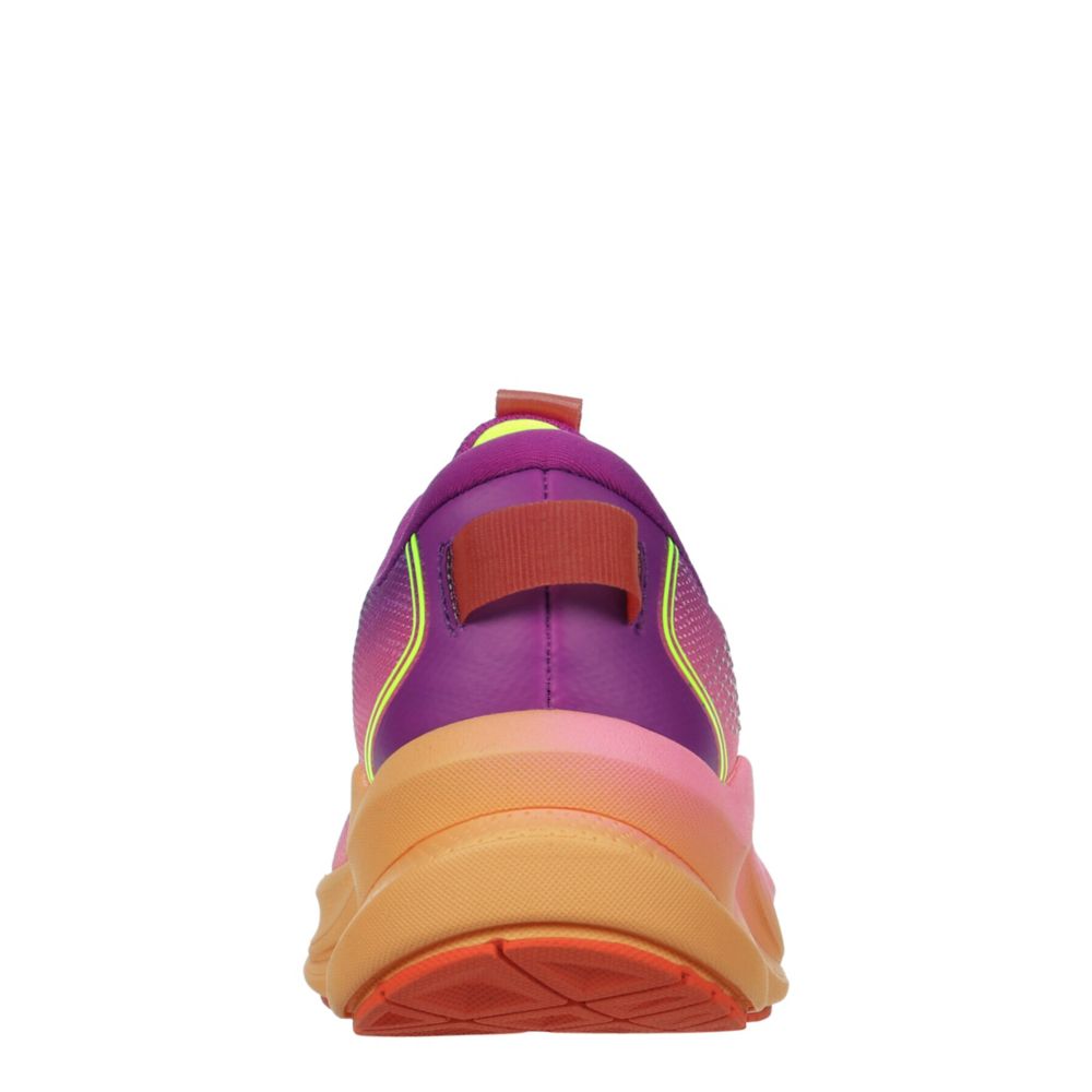 SKECHERS GIRLS LITTLE-BIG KID MAX CUSHIONING ASCEND SNEAKER - PURPLE