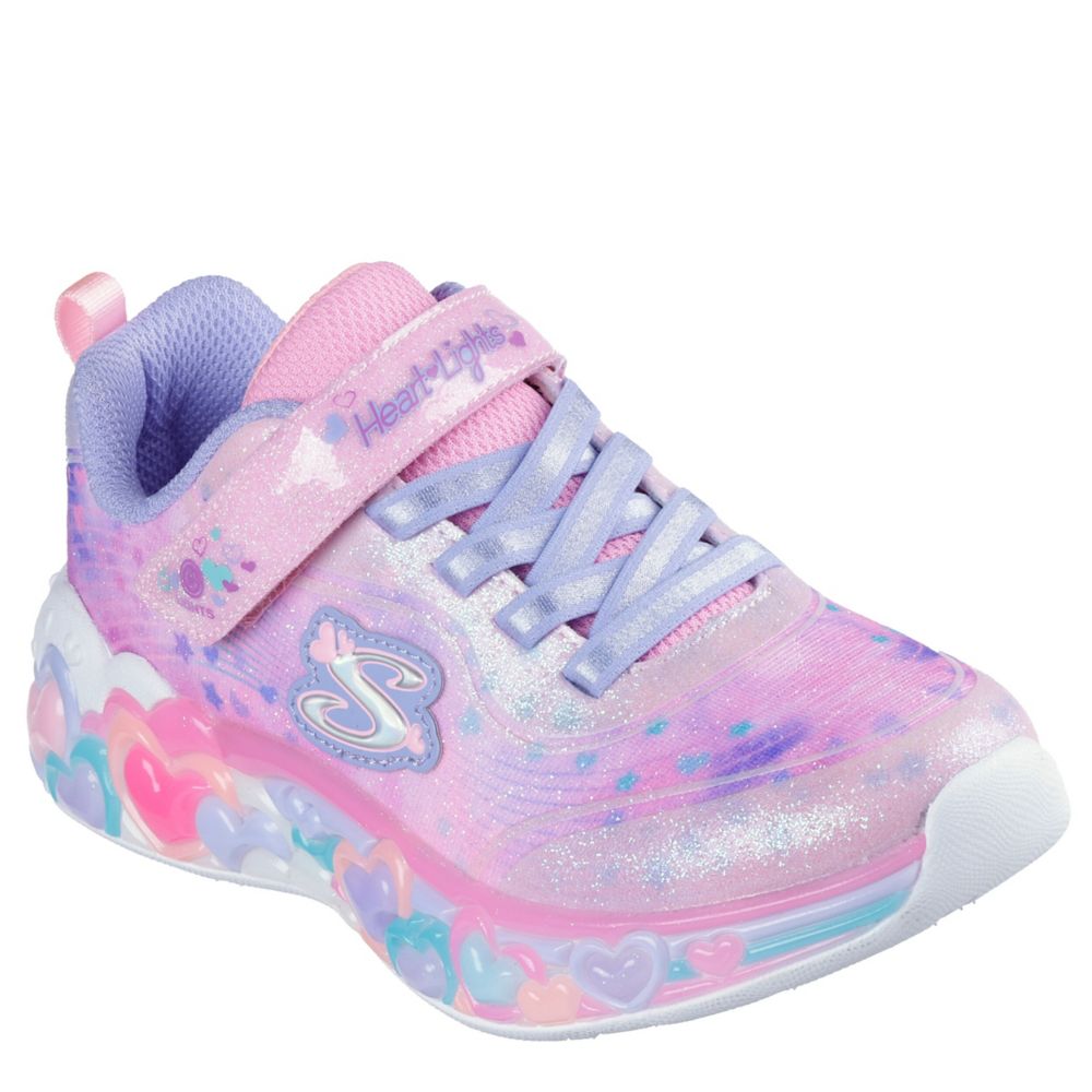 GIRLS LITTLE KID ETERNAL HEART LIGHTS LIGHT UP SNEAKER