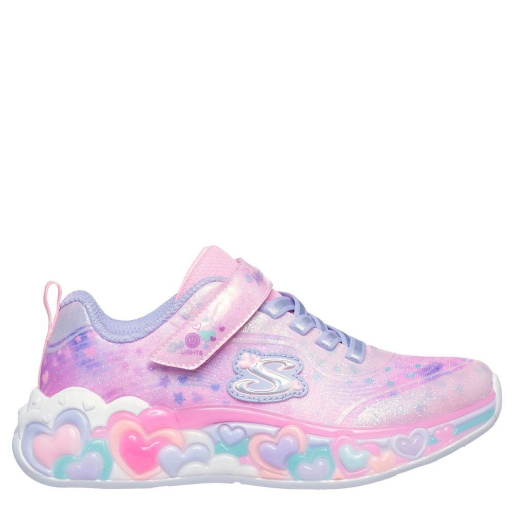 GIRLS LITTLE KID ETERNAL HEART LIGHTS LIGHT UP SNEAKER