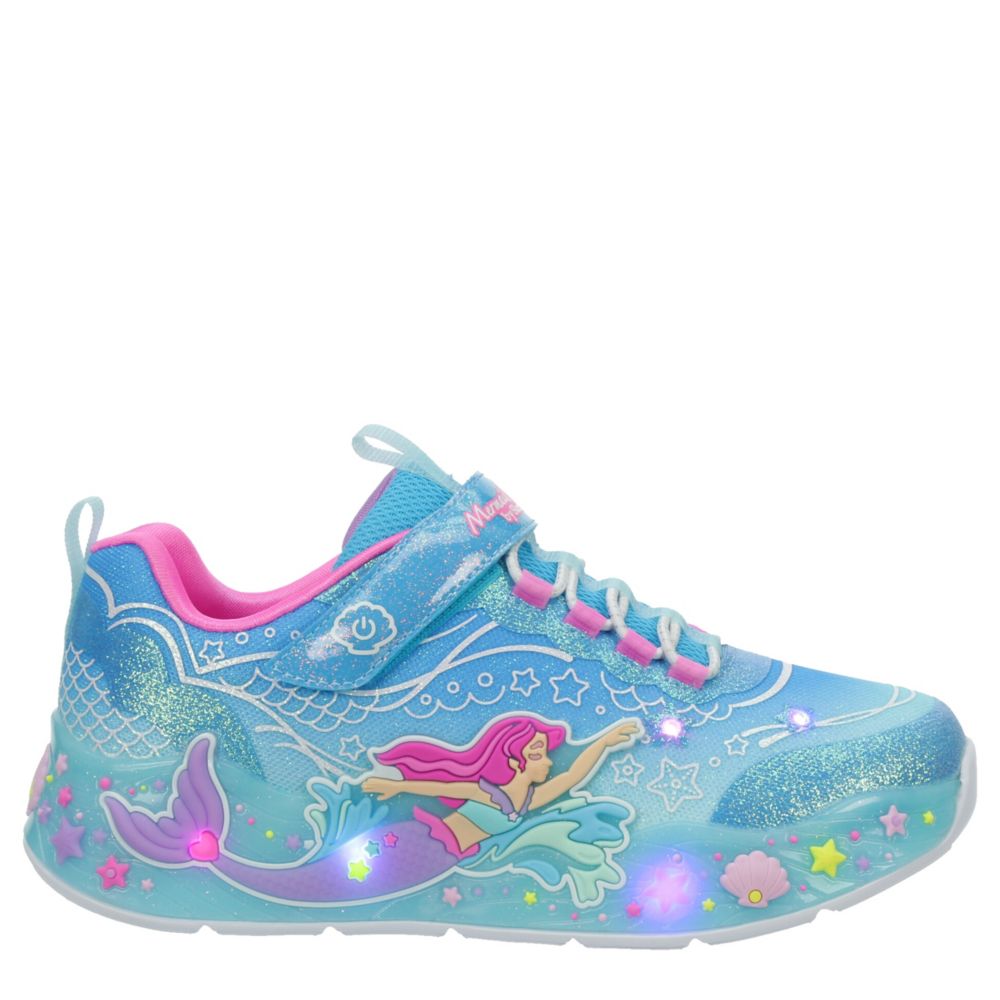 GIRLS LITTLE KID MERMAID DREAMS LIGHT UP SNEAKER