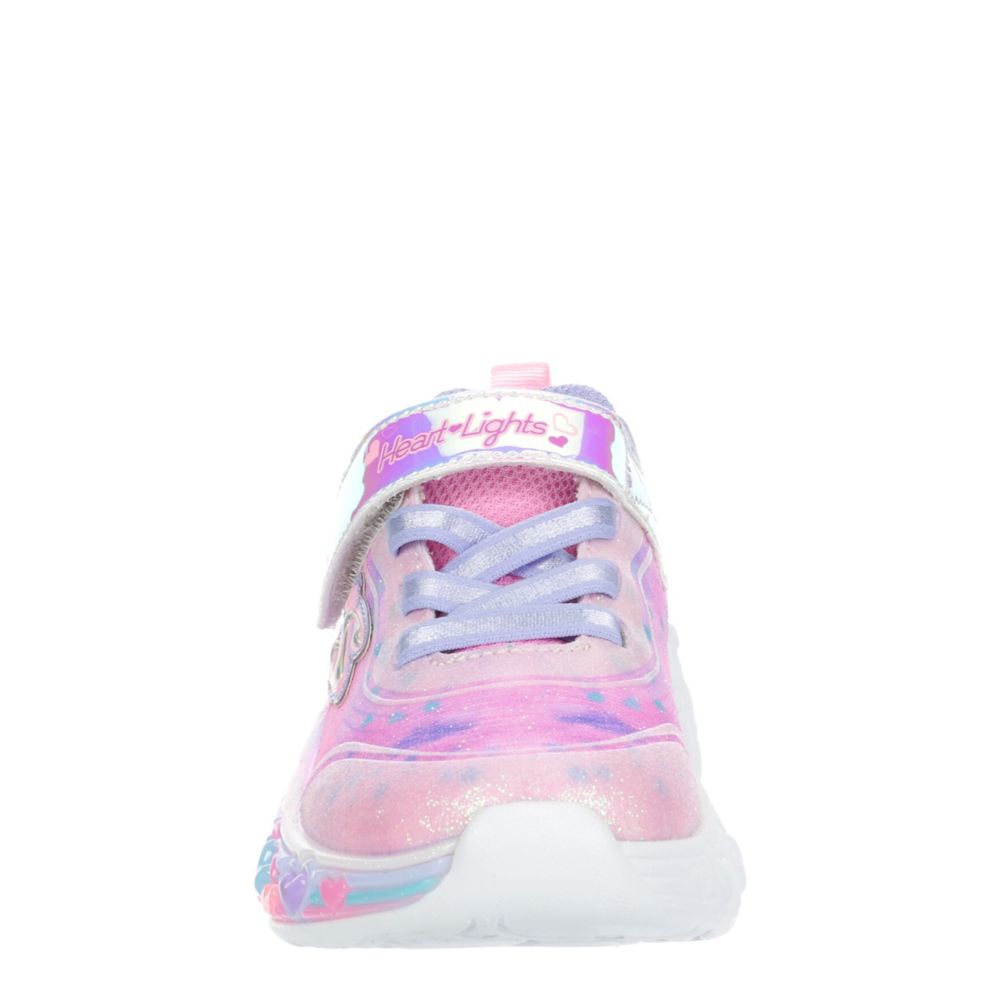 GIRLS TODDLER ETERNAL HEAR LIGHTS LIGHT UP SNEAKER