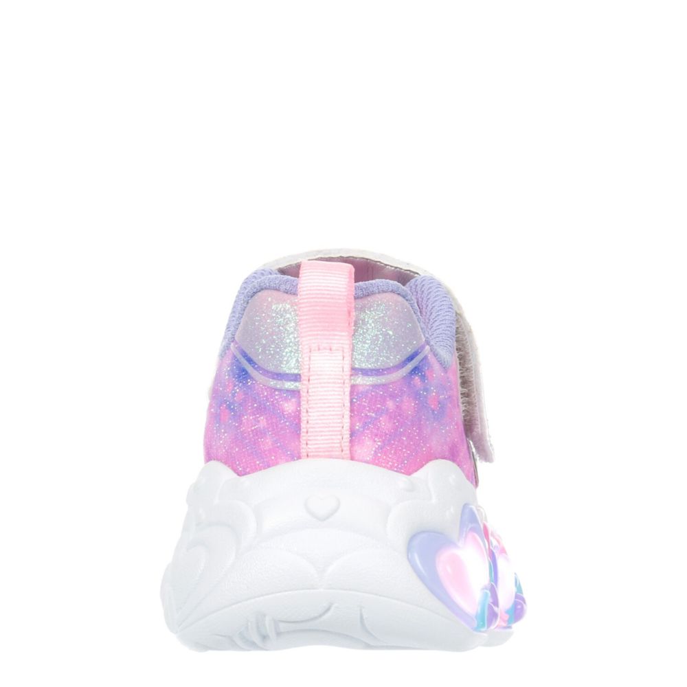 GIRLS TODDLER ETERNAL HEAR LIGHTS LIGHT UP SNEAKER