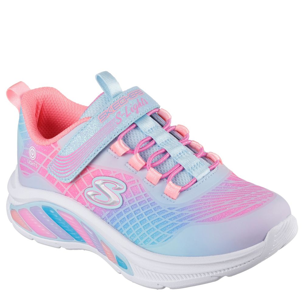 GIRLS LITTLE KID RAINBOW CRUISERS LIGHT UP SNEAKER