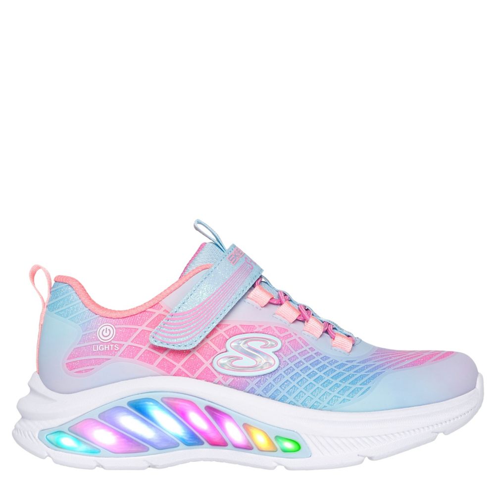 GIRLS LITTLE KID RAINBOW CRUISERS LIGHT UP SNEAKER