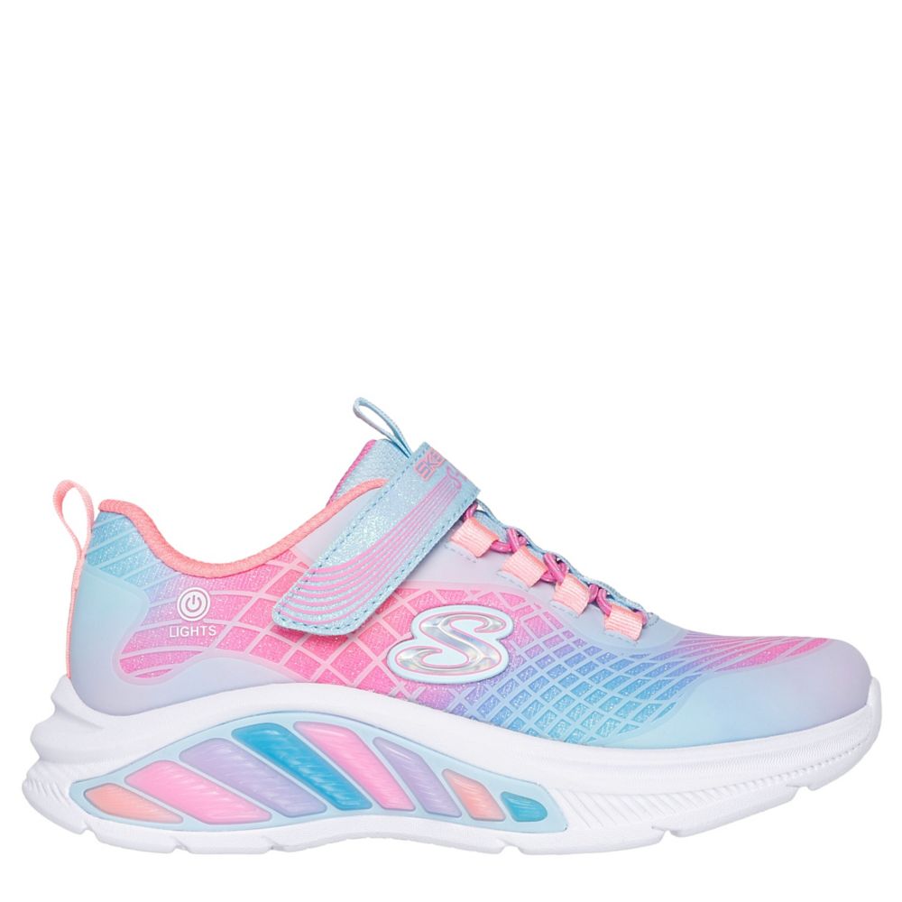 GIRLS LITTLE KID RAINBOW CRUISERS LIGHT UP SNEAKER