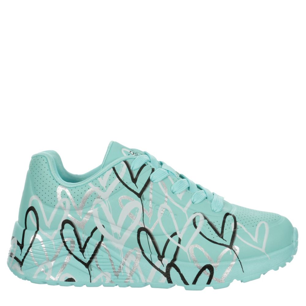 Light Blue Skechers Girls Little-big Kid Jgoldcrown Uno Lite
