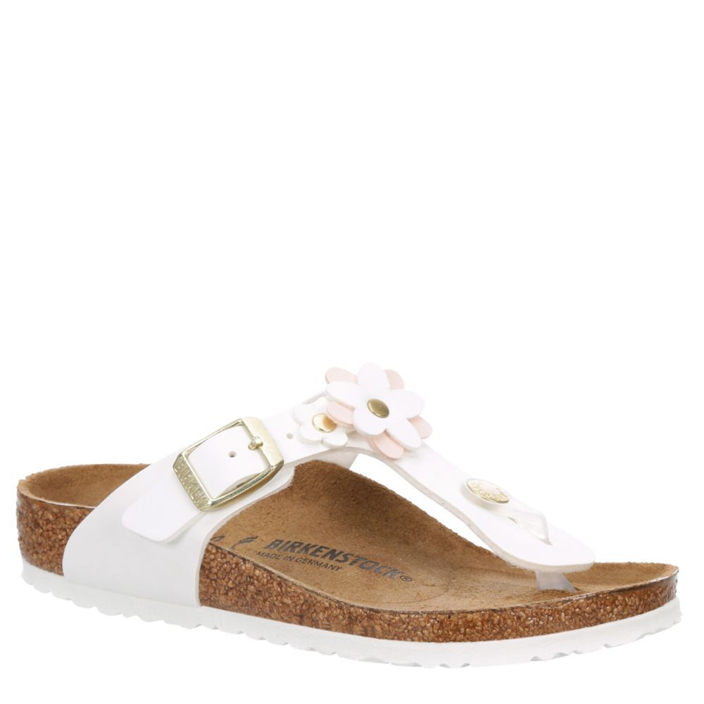 GIRLS LITTLE KID GIZEH FLOWERS FOOTBED SANDAL