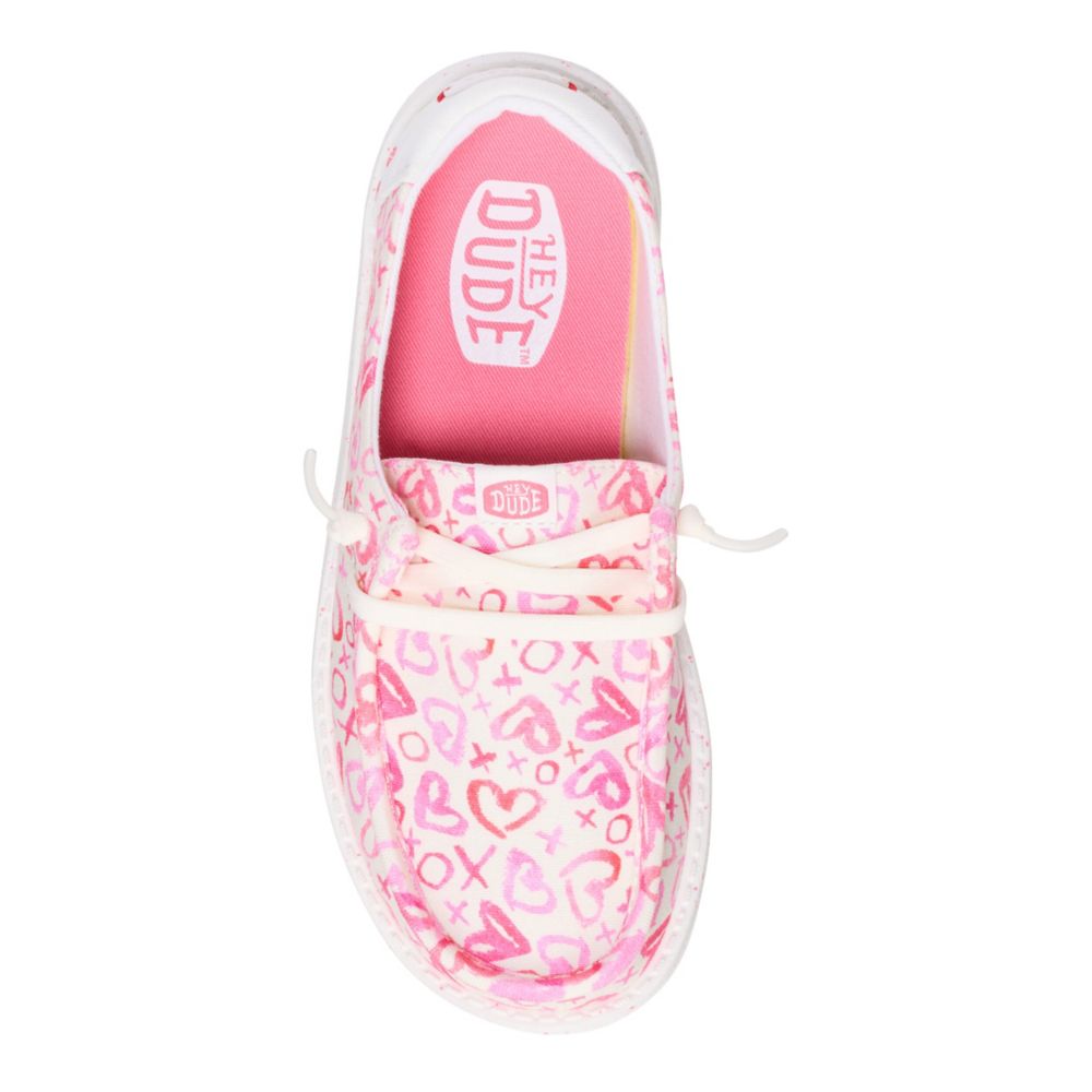 GIRLS WENDY HEARTS YOUTH SLIP ON SNEAKER