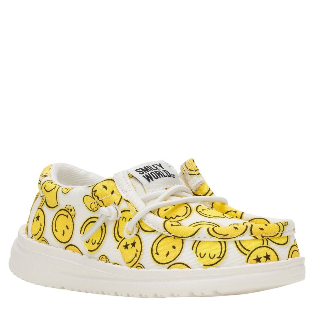 BOYS WALLY SMILEY TODDLER SLIP ON SNEAKER