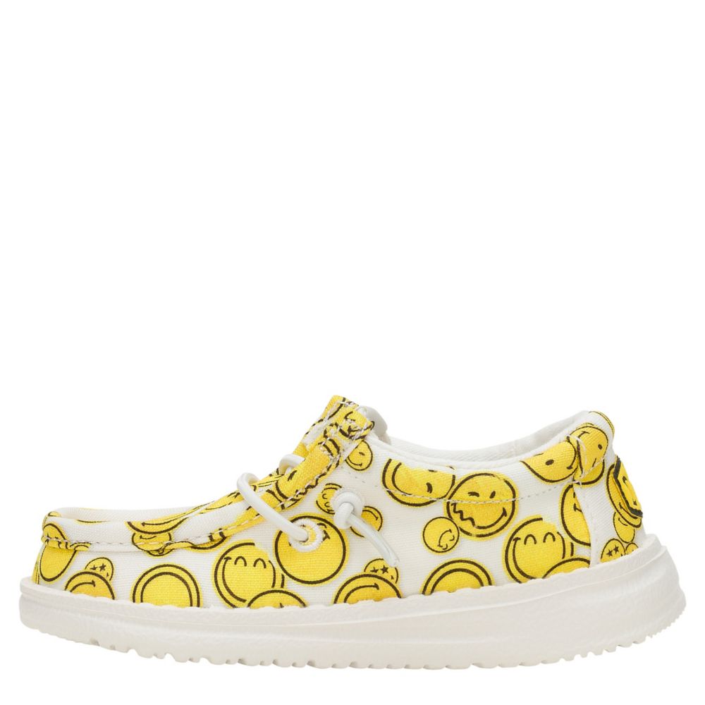 BOYS WALLY SMILEY TODDLER SLIP ON SNEAKER