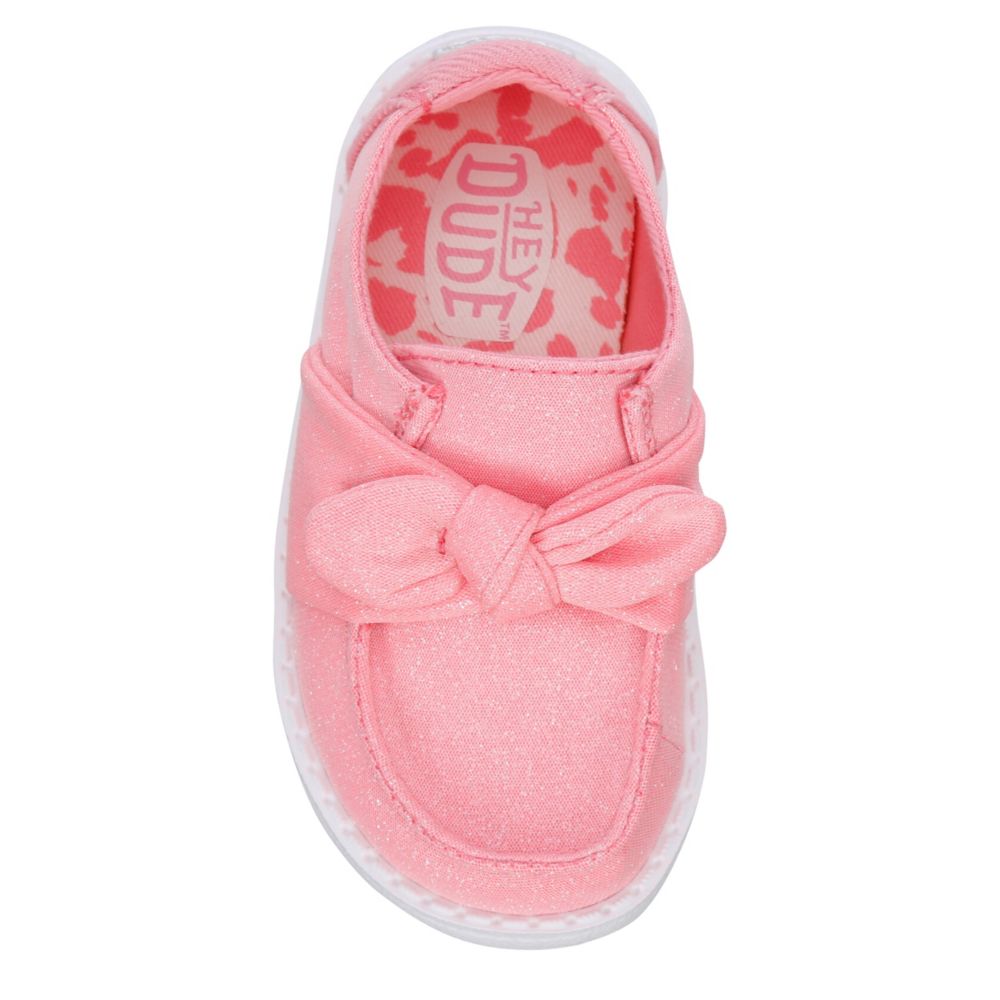 GIRLS WENDY BOW TODDLER SLIP ON SNEAKER