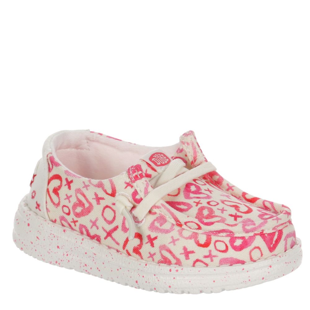 GIRLS WENDY HEARTS TODDLER SLIP ON SNEAKER