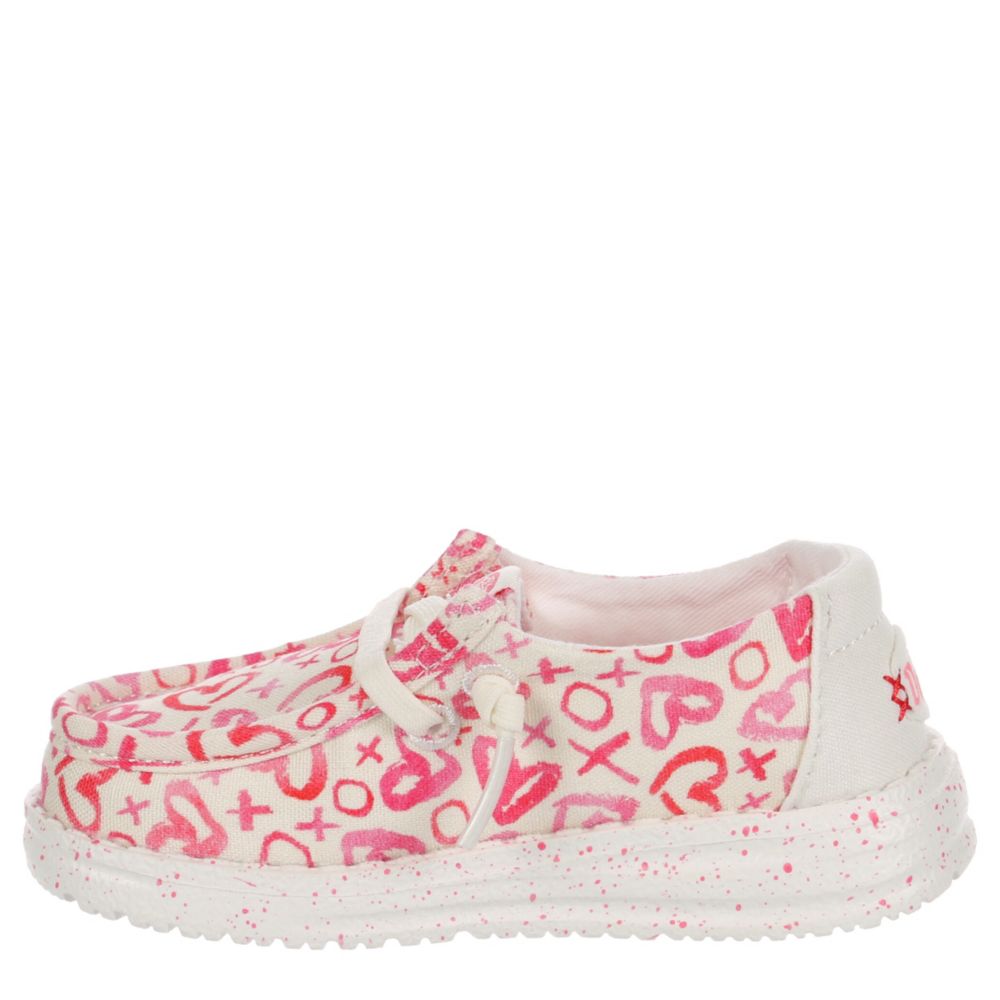 GIRLS WENDY HEARTS TODDLER SLIP ON SNEAKER