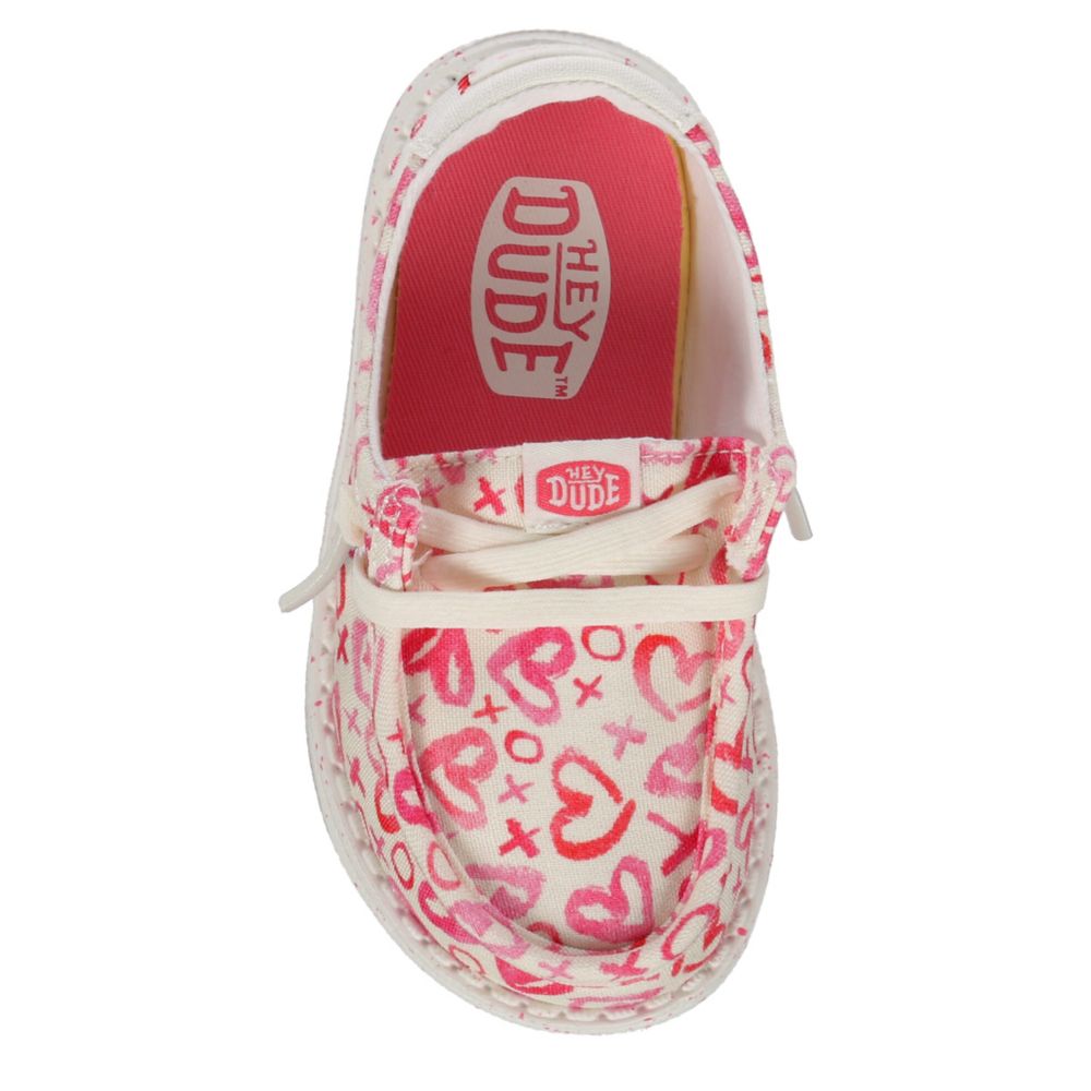 GIRLS WENDY HEARTS TODDLER SLIP ON SNEAKER