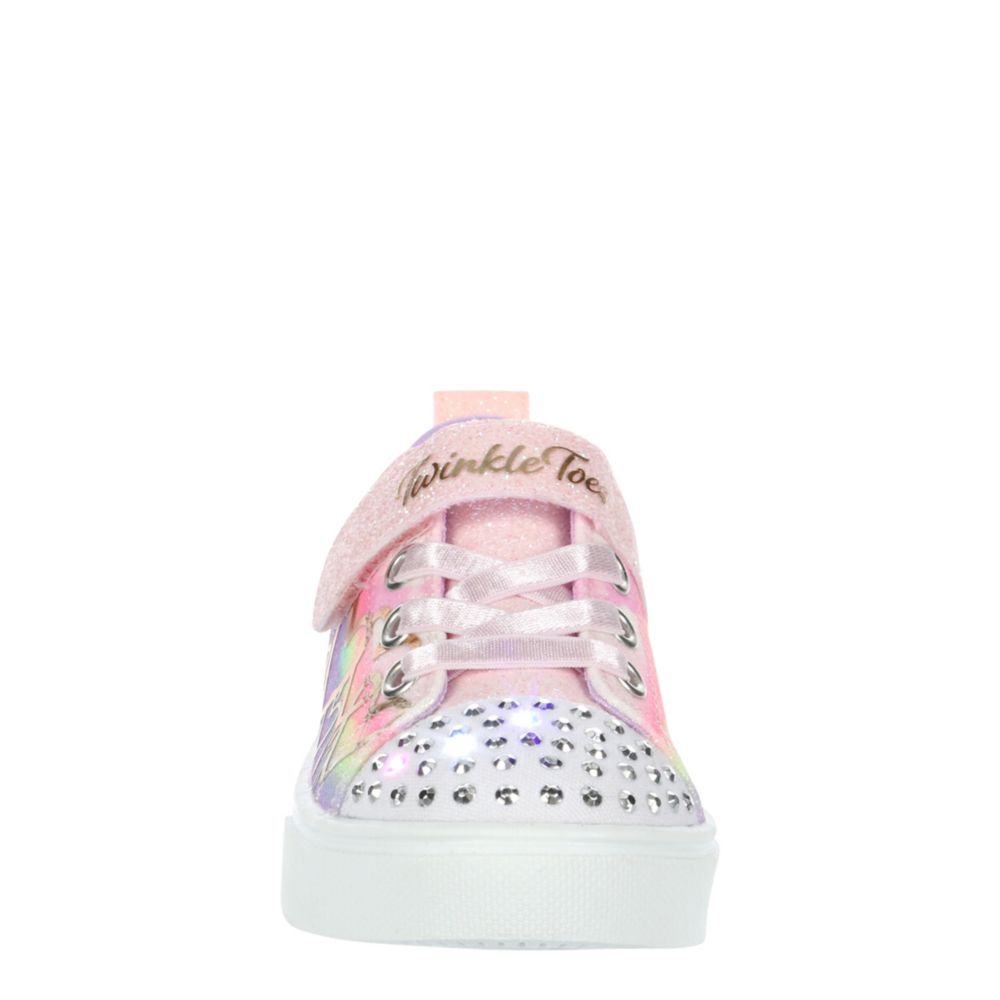 GIRLS TODDLER TWINKLE SPARKS-OMBRE LOVE LIGHTED SNEAKER