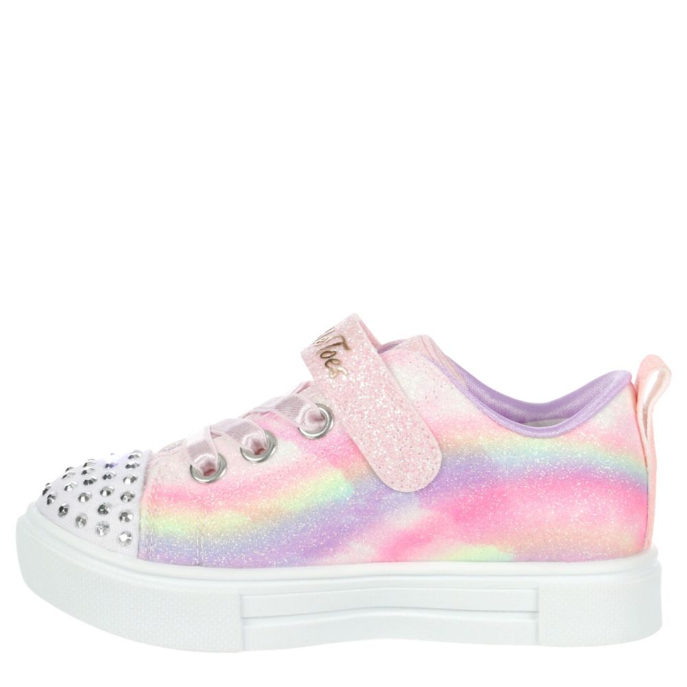 GIRLS TODDLER TWINKLE SPARKS-OMBRE LOVE LIGHTED SNEAKER