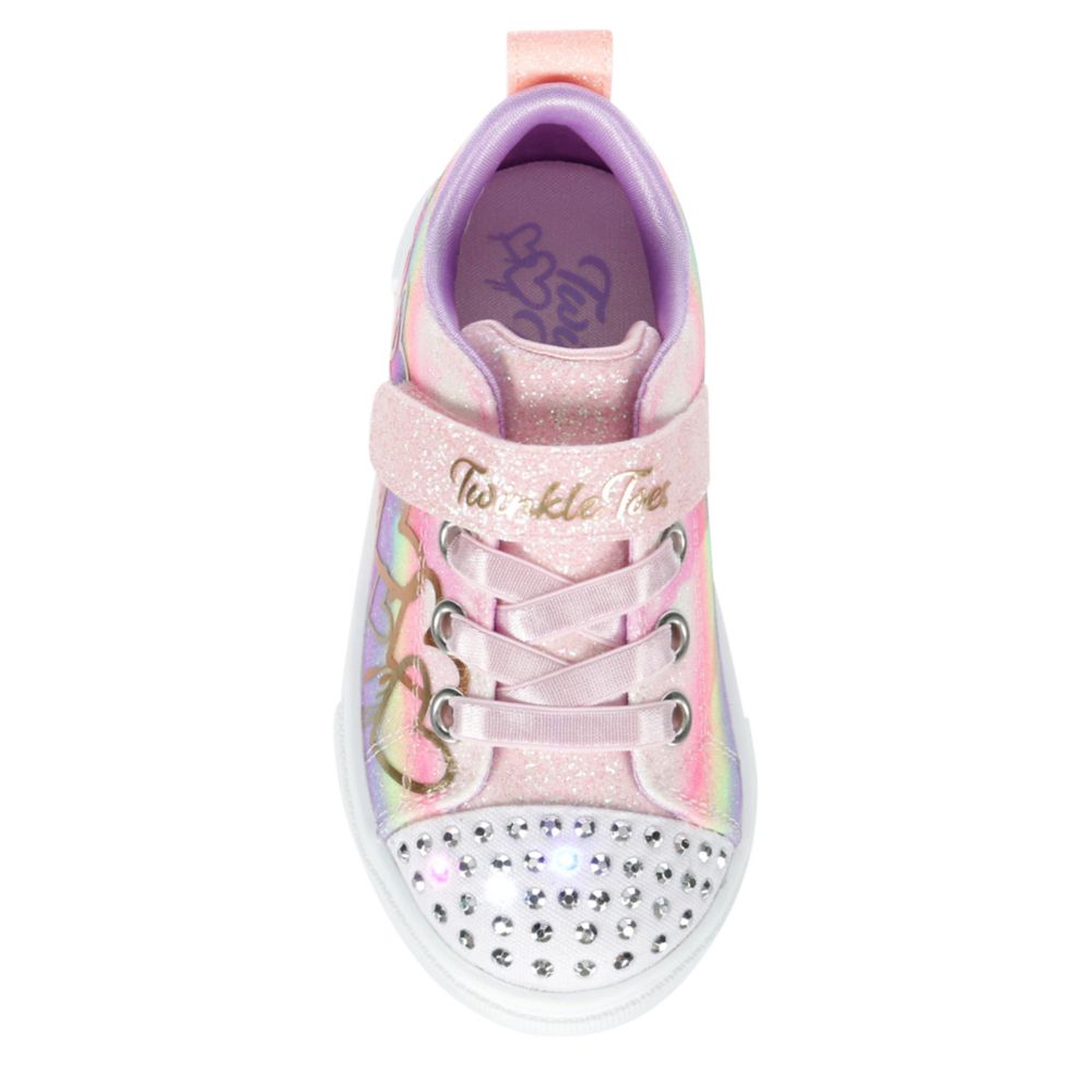 GIRLS TODDLER TWINKLE SPARKS-OMBRE LOVE LIGHTED SNEAKER