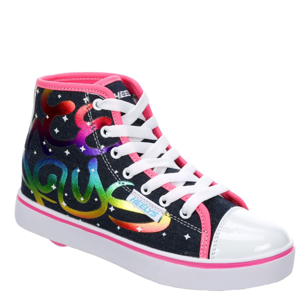 HEELYS GIRLS LITTLE BIG KID VELOZ SNEAKER DENIM