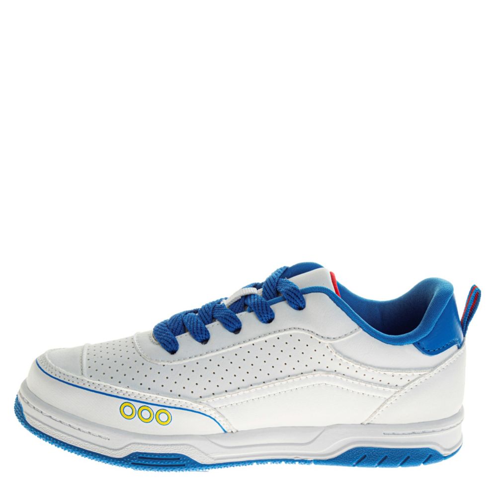 White Sega Boys Little-big Kid Sonic Court Sneaker | Rack Room Shoes