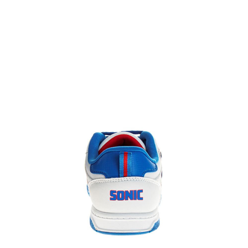 White Sega Boys Little-big Kid Sonic Court Sneaker | Rack Room Shoes