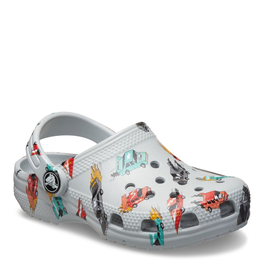 BOYS TODDLER CLASSIC RACE CARS GRAPHIC CLOG