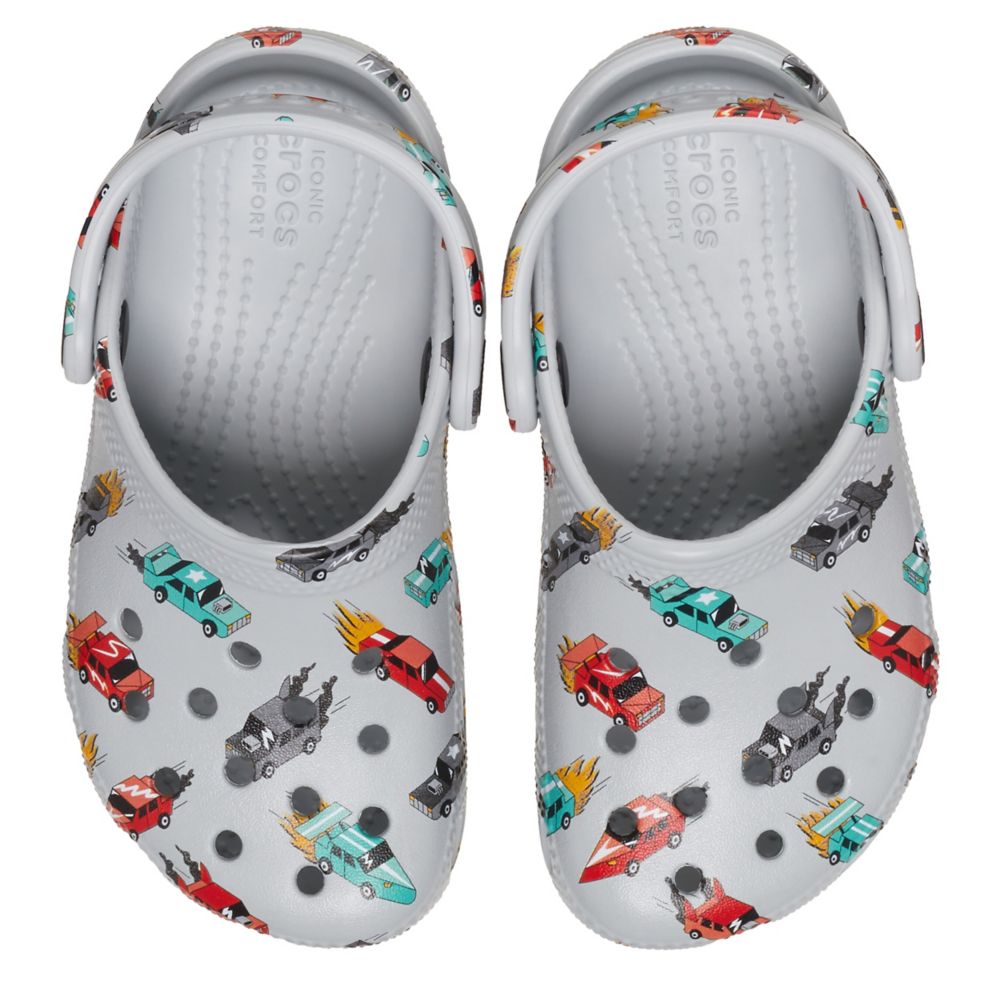 BOYS TODDLER CLASSIC RACE CARS GRAPHIC CLOG