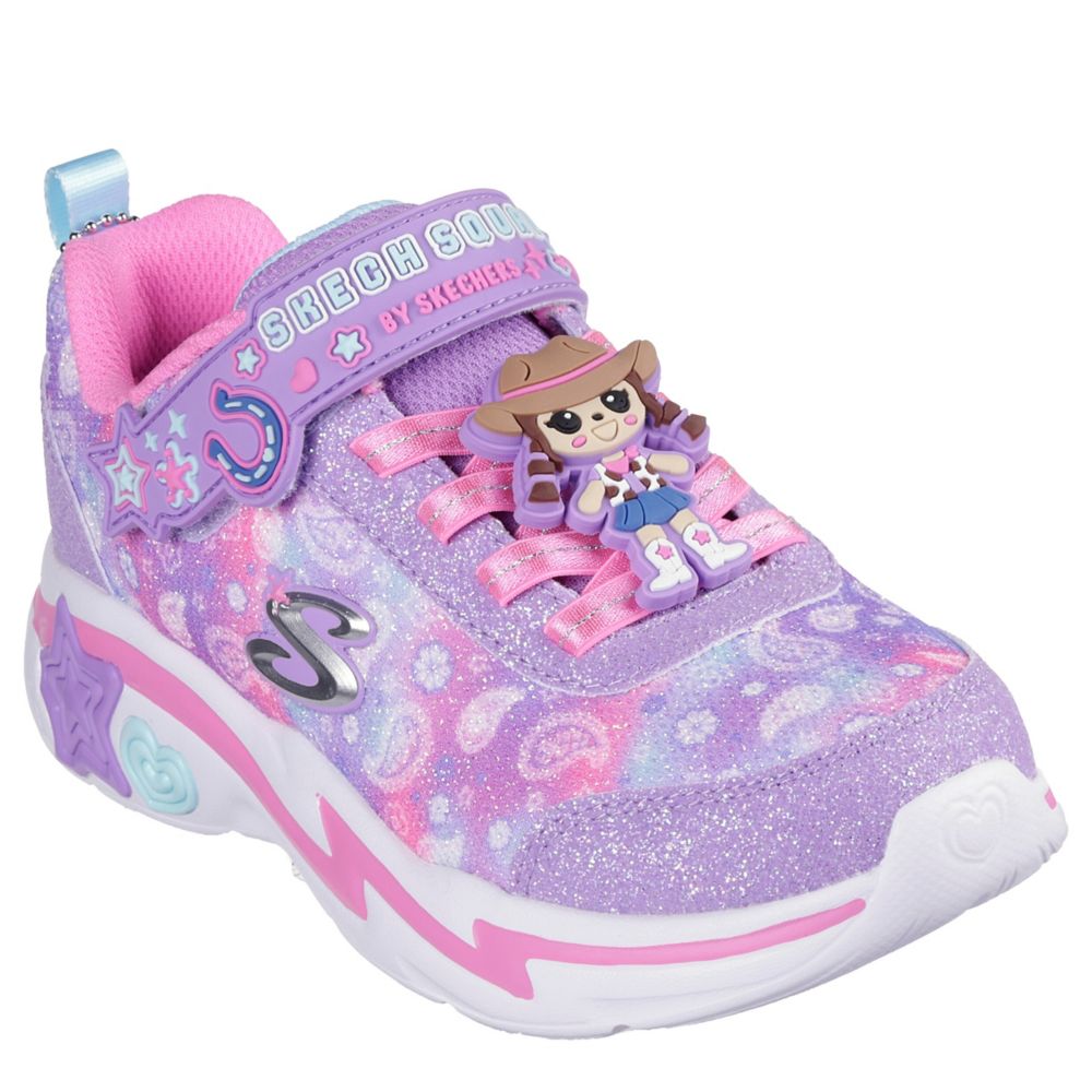 SKECHERS GIRLS LITTLE BIG KID SNUGGLE SNEAKS SNEAKER PURPLE