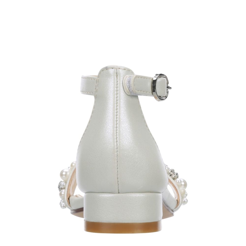 CUPCAKE COUTURE GIRLS TODDLER- LITTLE KID GRACEFUL DRESS SANDAL - WHITE