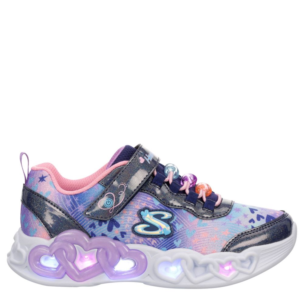 GIRLS LITTLE KID HEART LIGHTS LIGHT UP SNEAKER
