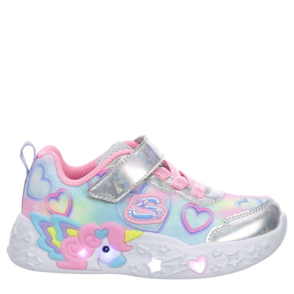 GIRLS TODDLER UNICORN CHARMER LIGHT UP SNEAKER
