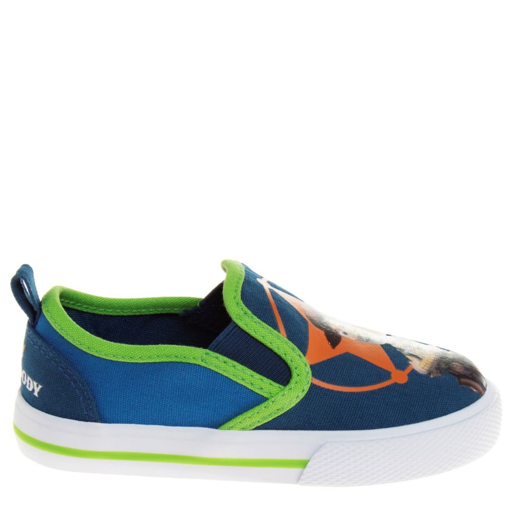 BOYS TODDLER TOY STORY SLIP ON CANVAS SNEAKERS