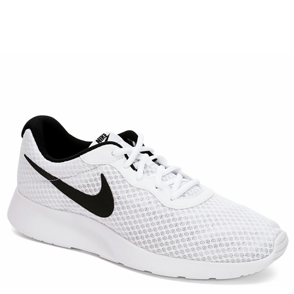 nike tanjun sneakers black and white