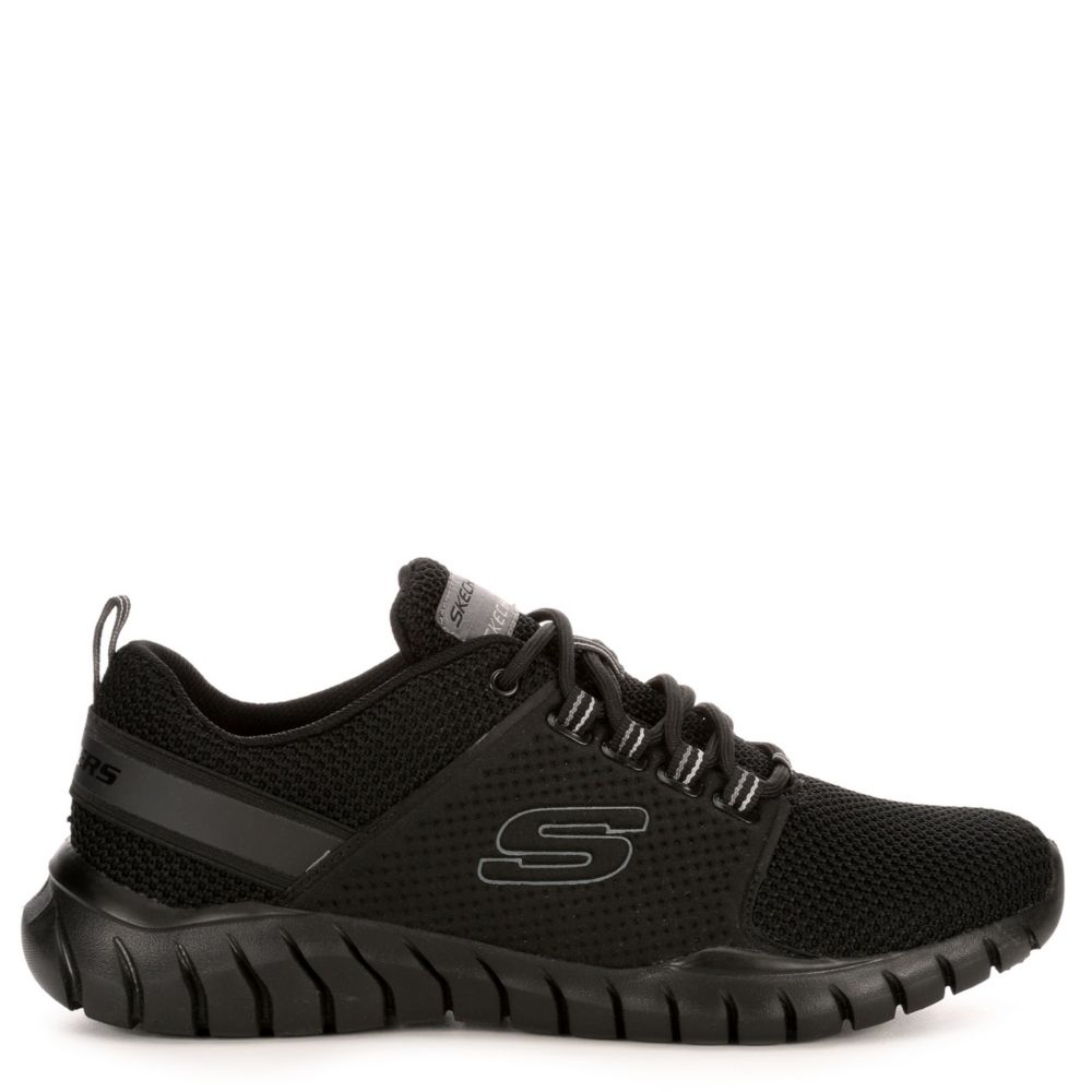 skechers overhaul black running shoes