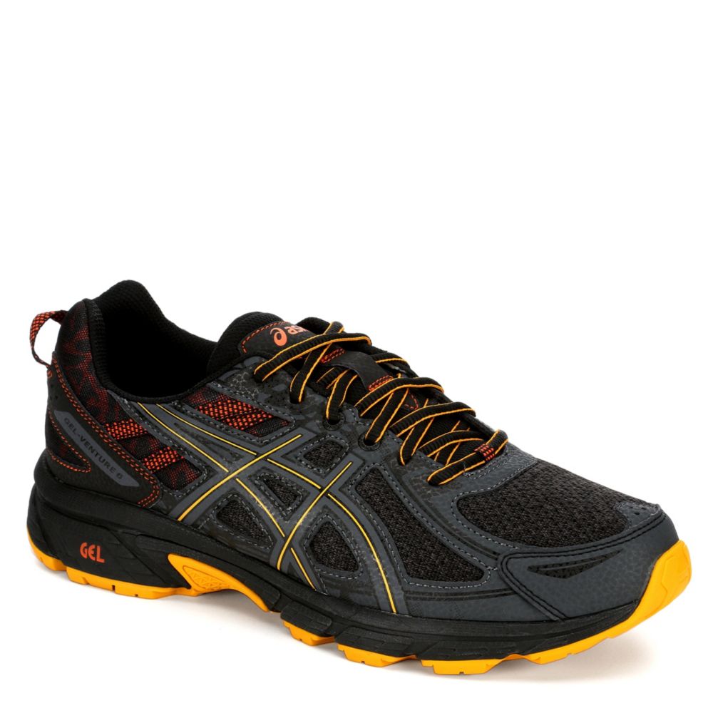 Black Asics Mens Venture 6 Mx Running Rack Room Shoes