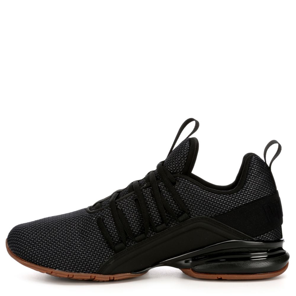 puma men's axelion sneaker black