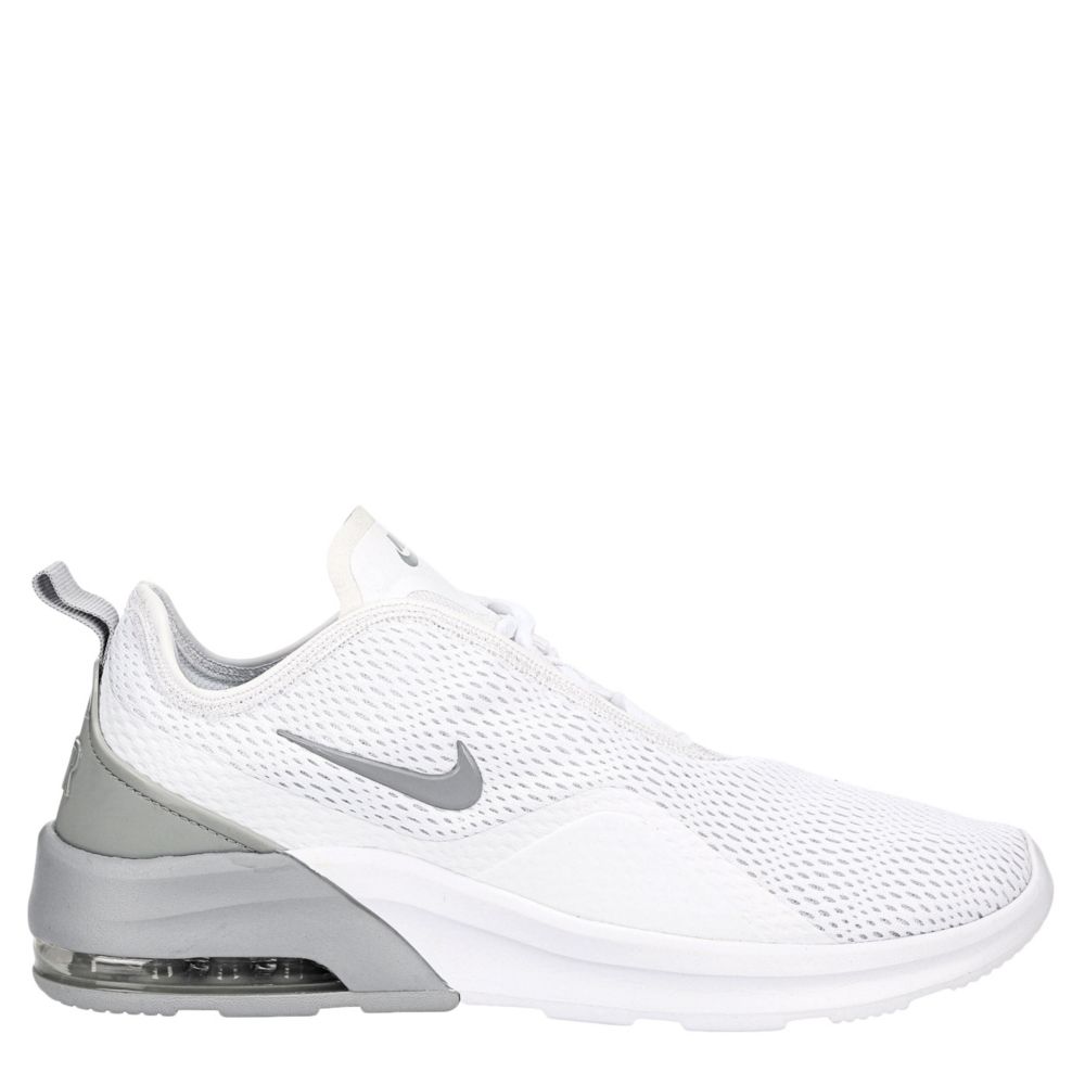 gray and white nike shoes