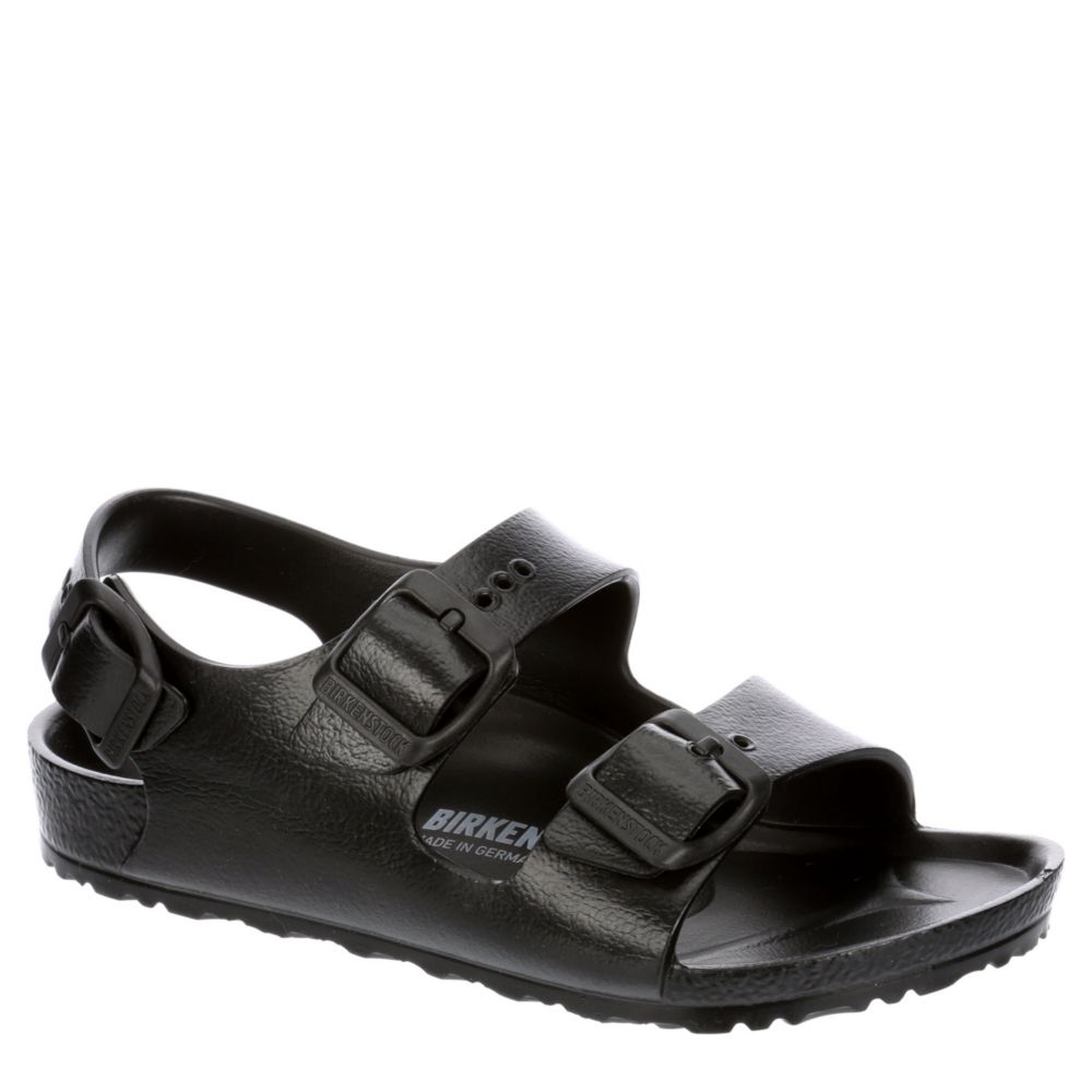 Black Birkenstock Boys Toddler And Little Kid Milano Footbed Sandal | Kids Rack Room Shoes