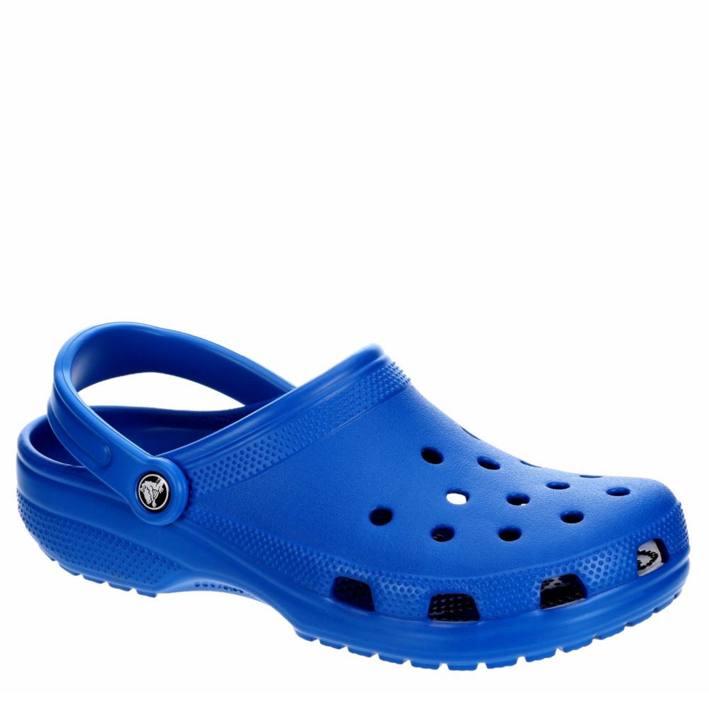 crocs white and blue