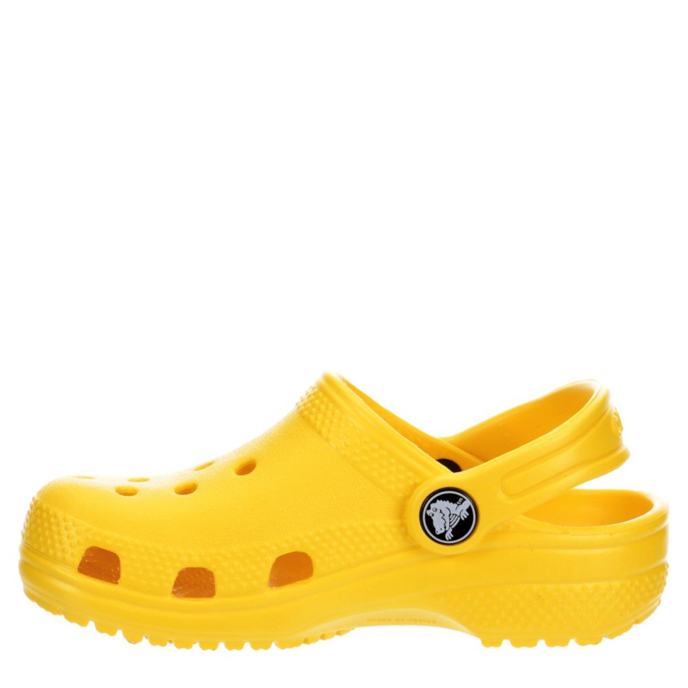 neon yellow crocs