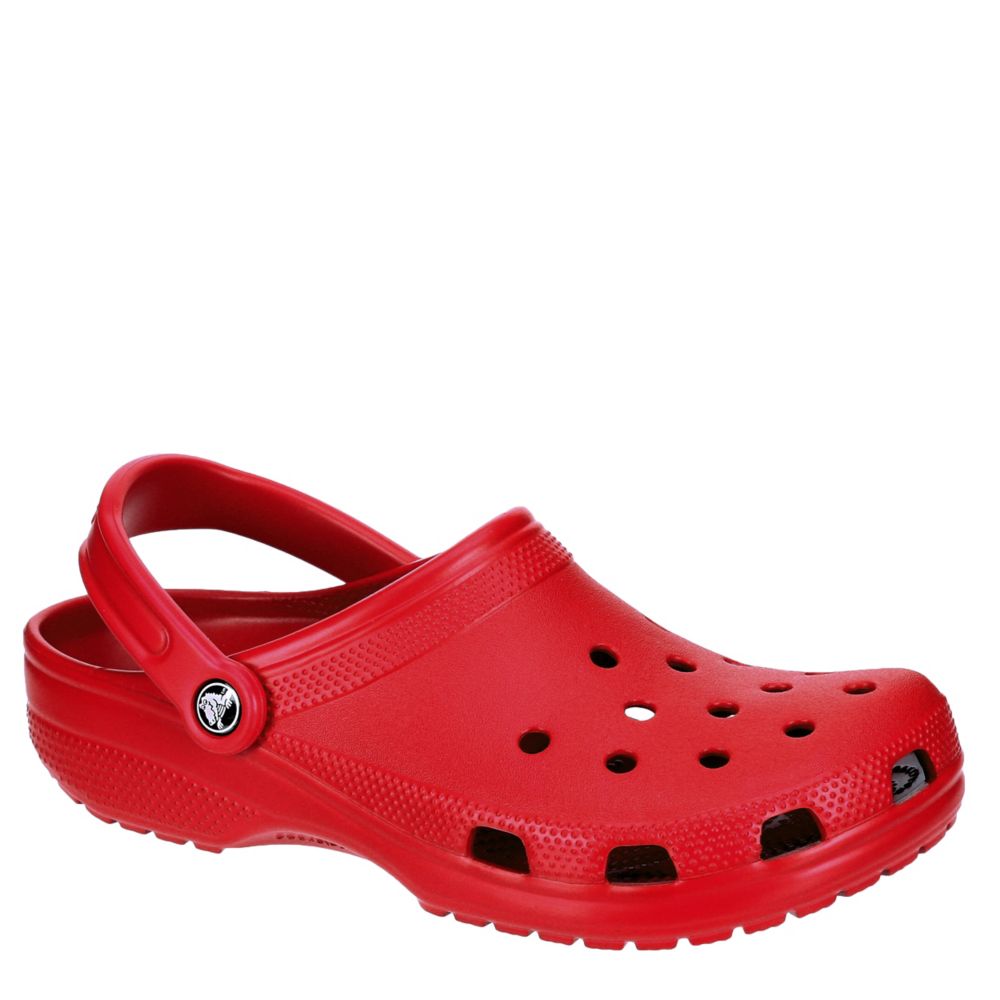 crocs red and white