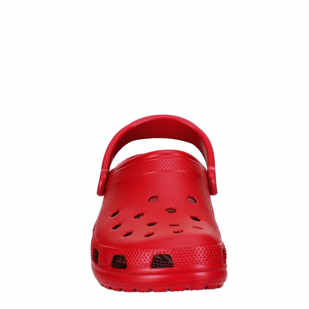 boys red crocs