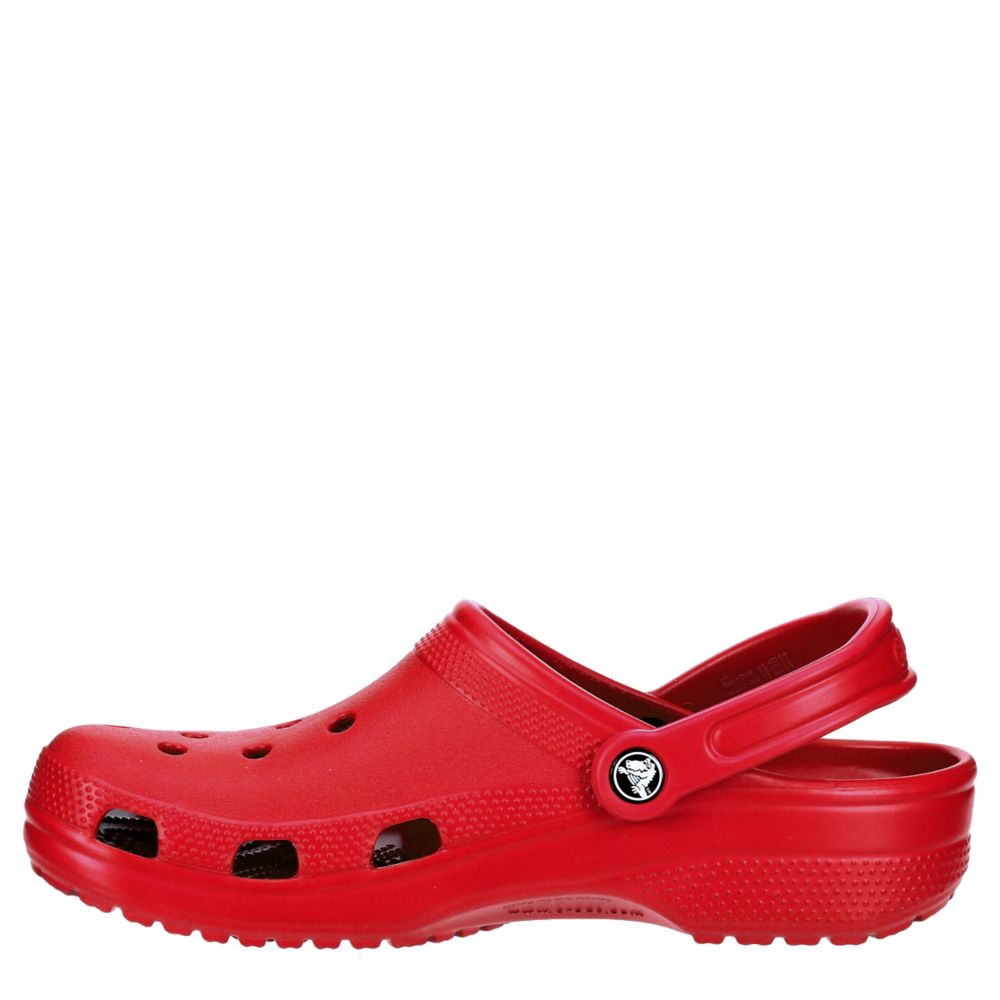boys red crocs