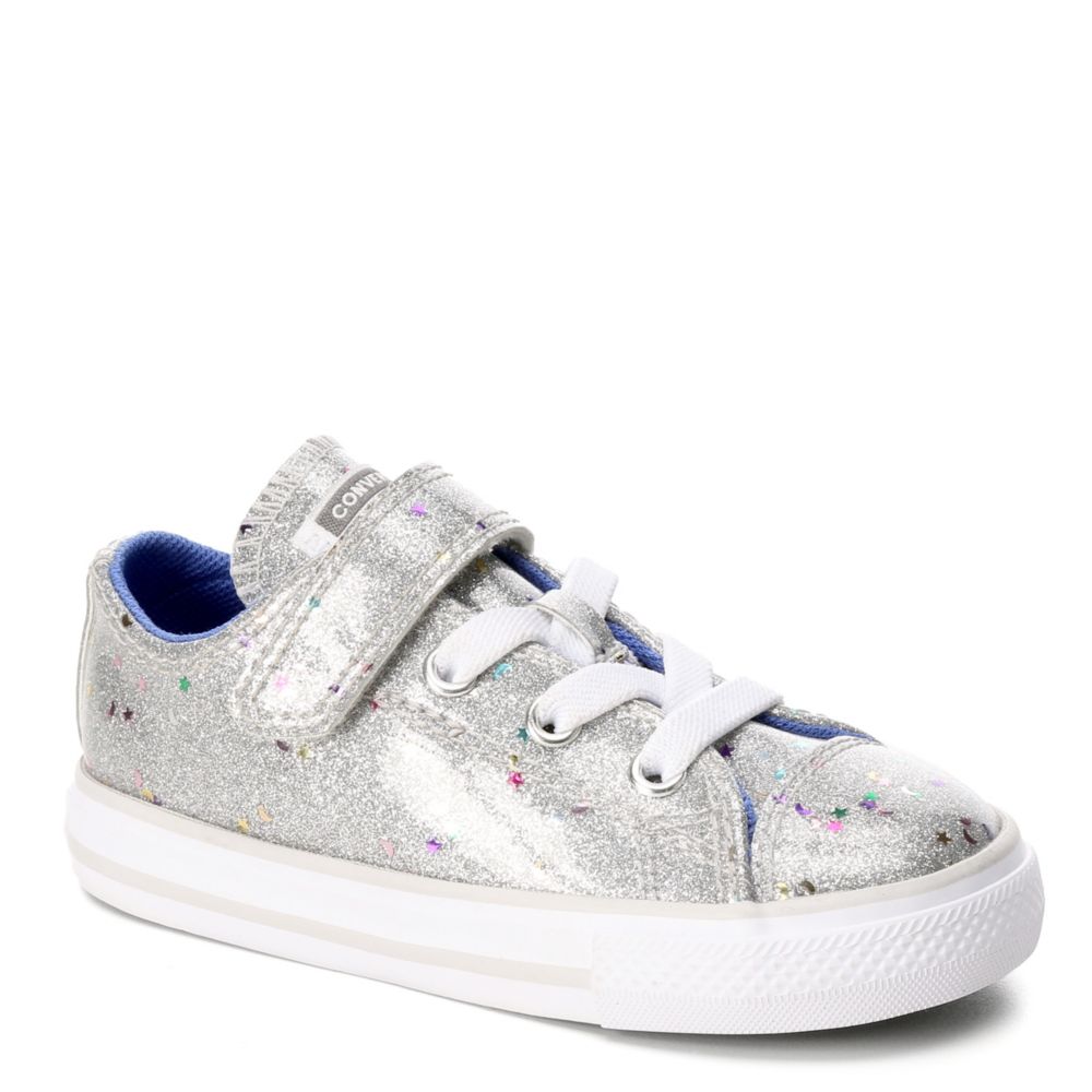 silver converse shoes