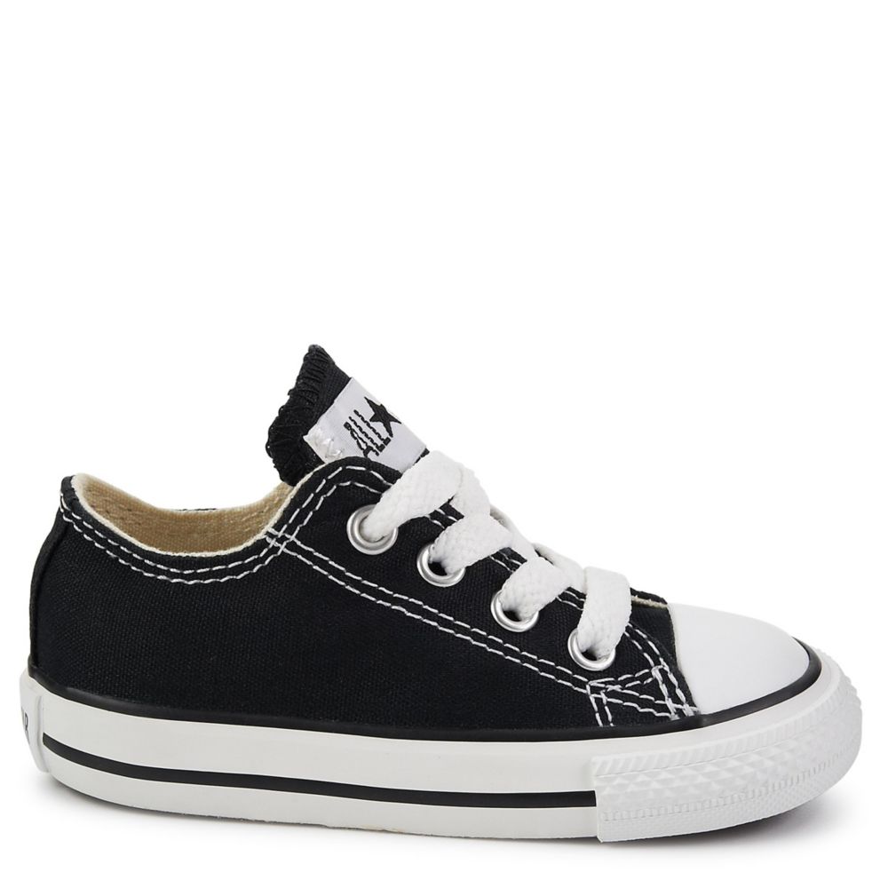 black and white infant converse