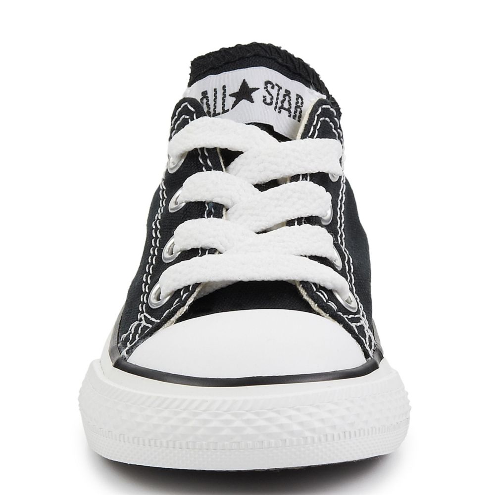 infant black and white converse