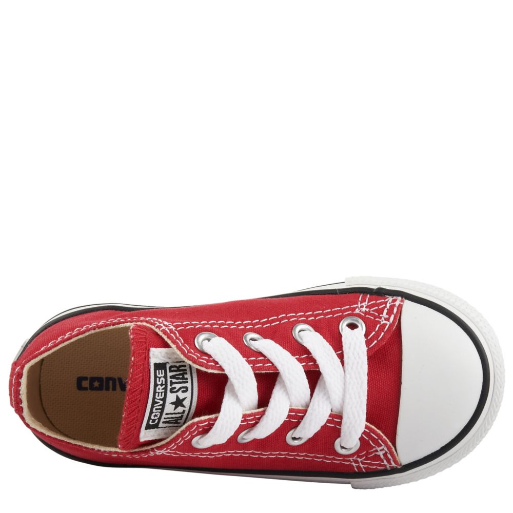 all red toddler converse